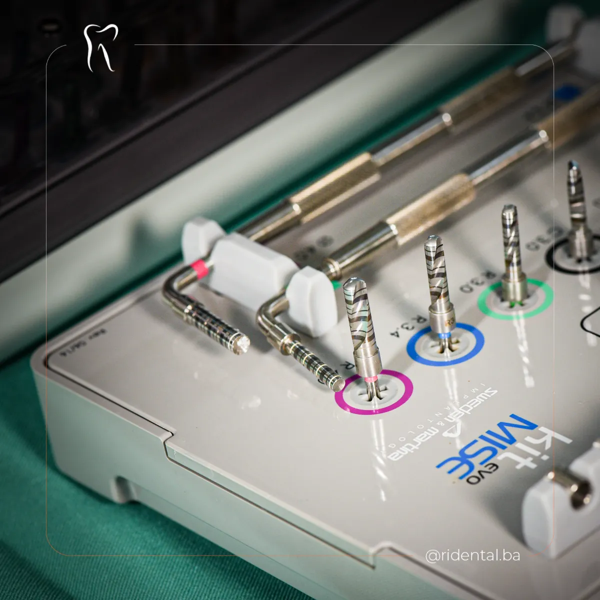 Sweden & Martina MISE implantološki kit, ugradnja implantata Cazin